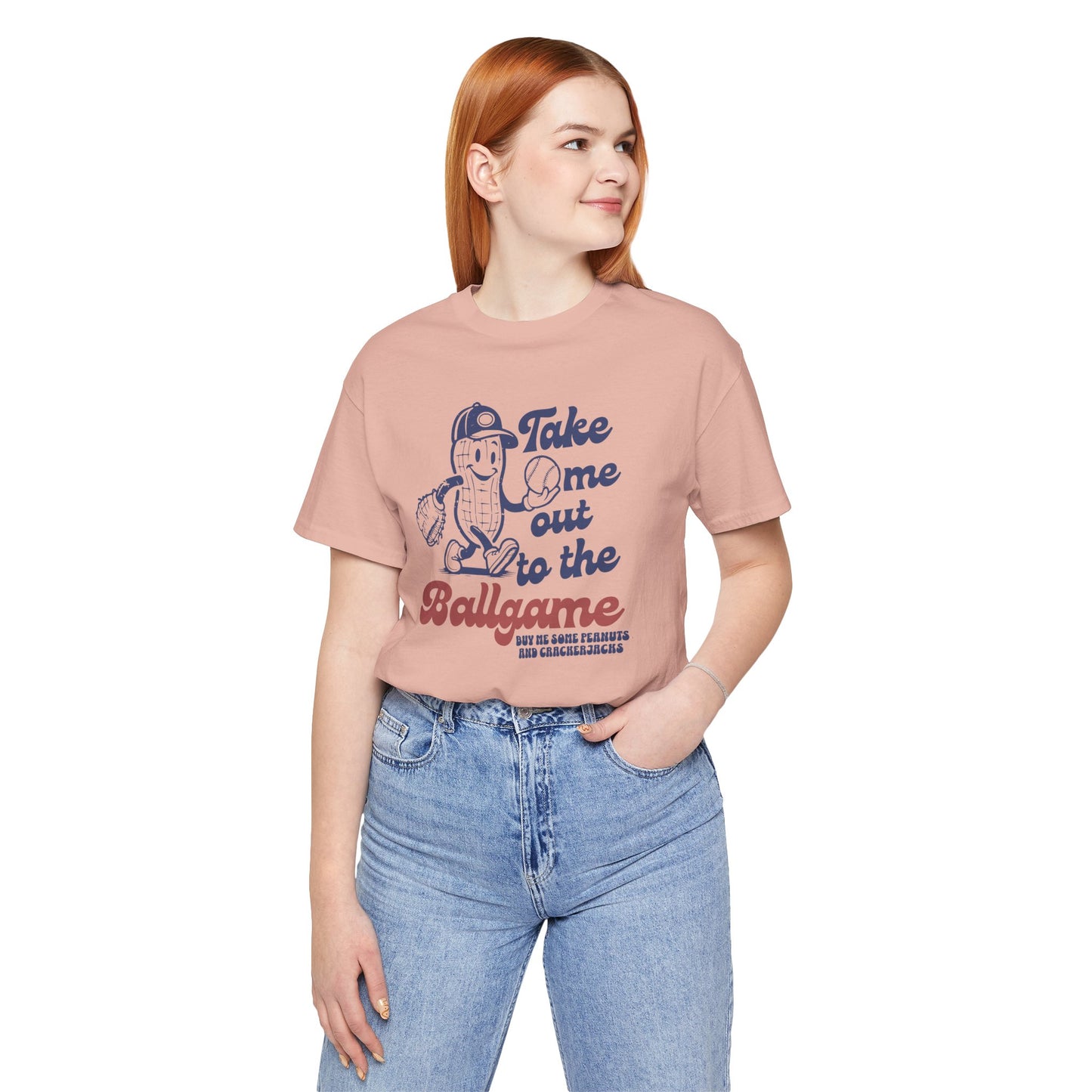 Baseball Tee — "Take Me Out to the Ballgame" Vintage Mascot T-Shirt