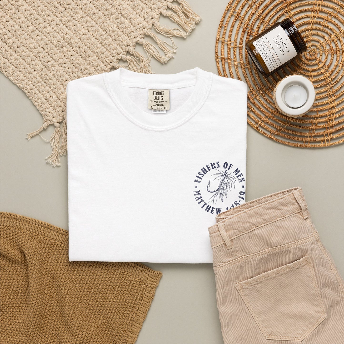 Fishers of Men T-Shirt — Christian Fishing Graphic Tee (Matthew 4:18-19)