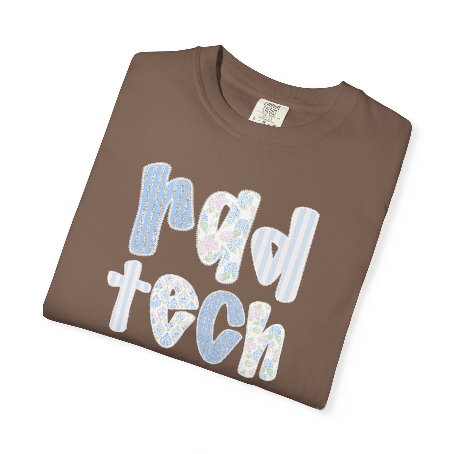 Rad Tech T-Shirt — Retro Floral 'rad tech' Graphic Tee for Radiologic Technologists