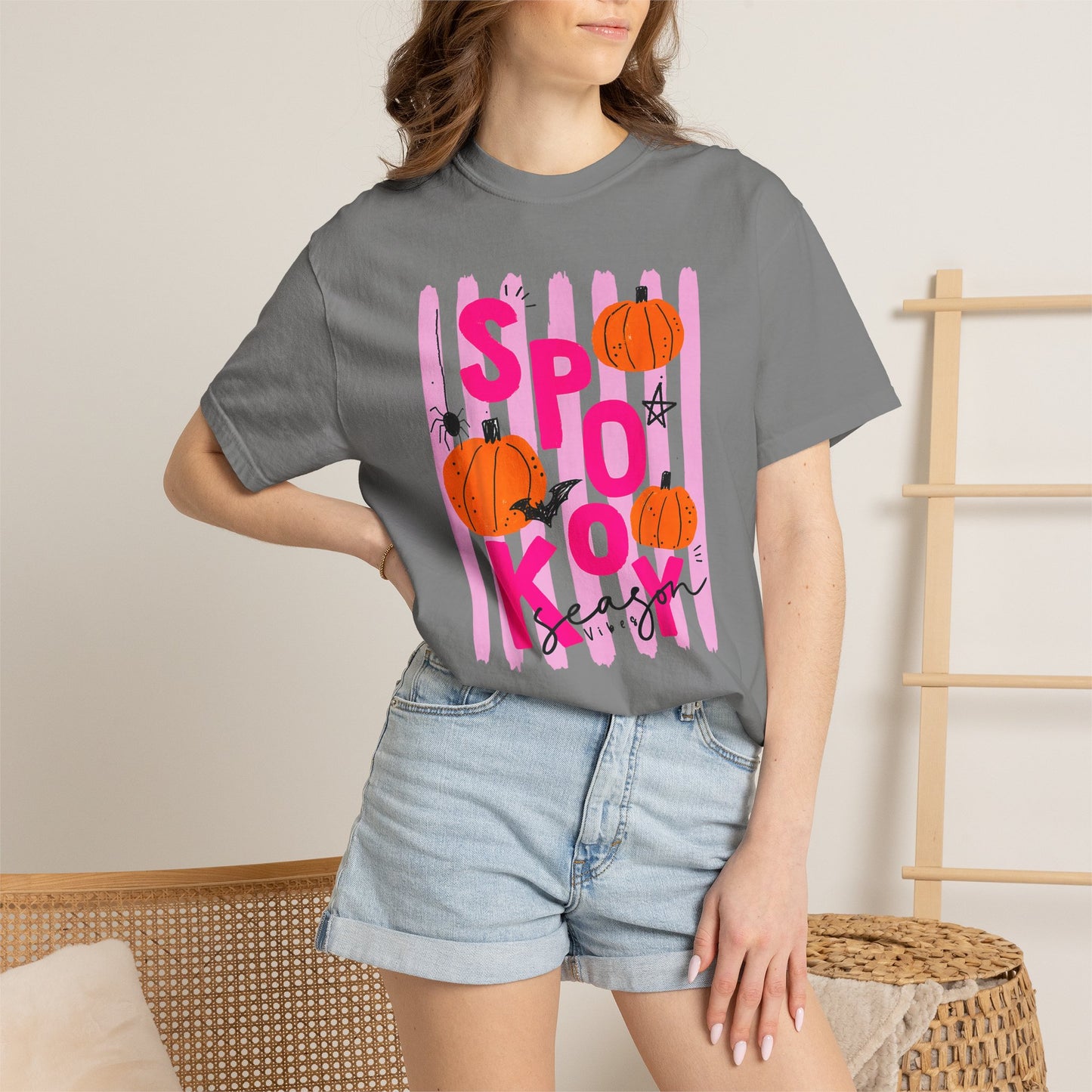Spooky Season Vibes Pumpkin Tee