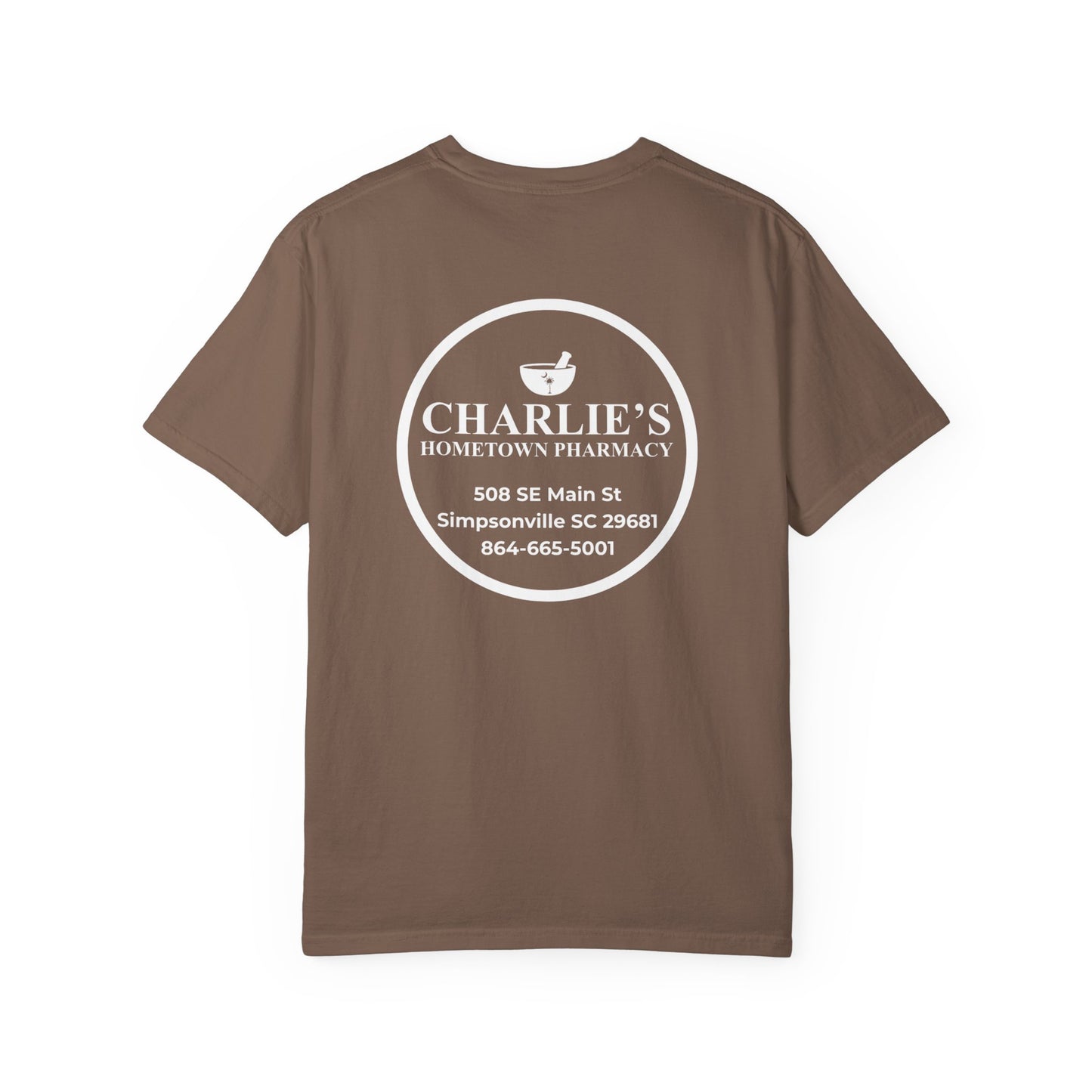 Pharmacy Logo T-Shirt — Charlie’s Hometown Pharmacy Logo Tee