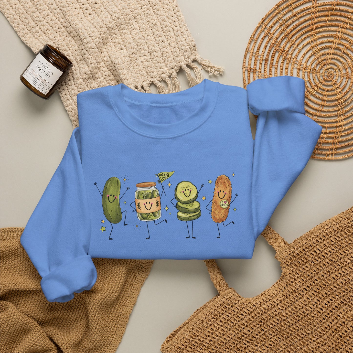 Pickle Friends Crewneck Sweatshirt — Pickle Lover Graphic
