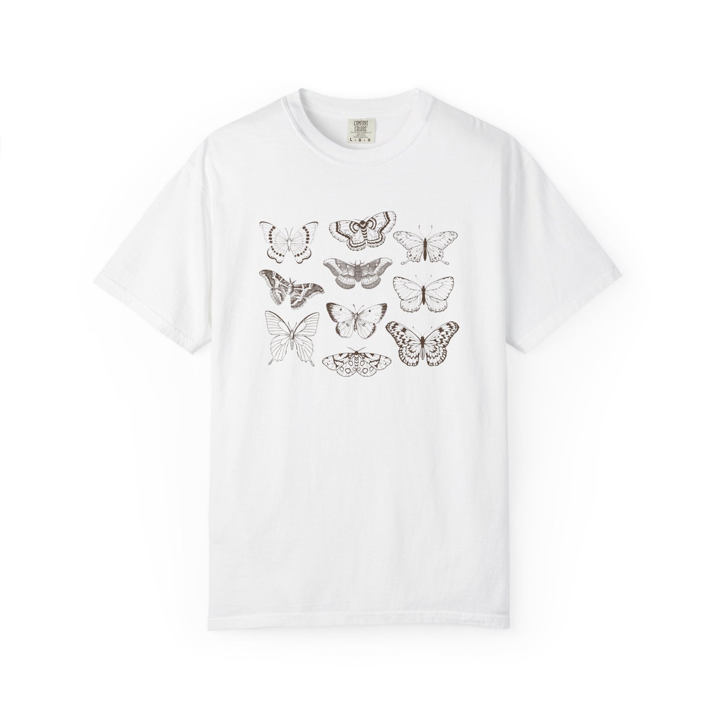 Butterfly Sketches T-Shirt — Vintage Butterfly Graphic Tee
