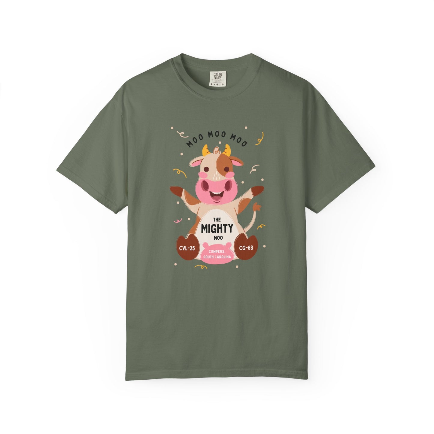 Mighty Moo Cow Graphic T-Shirt — Cute Farm Animal Tee
