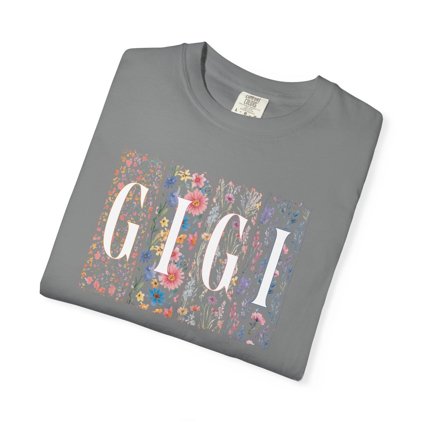 "GiGi" Floral Meadow Graphic T-Shirt — Watercolor Wildflower Print