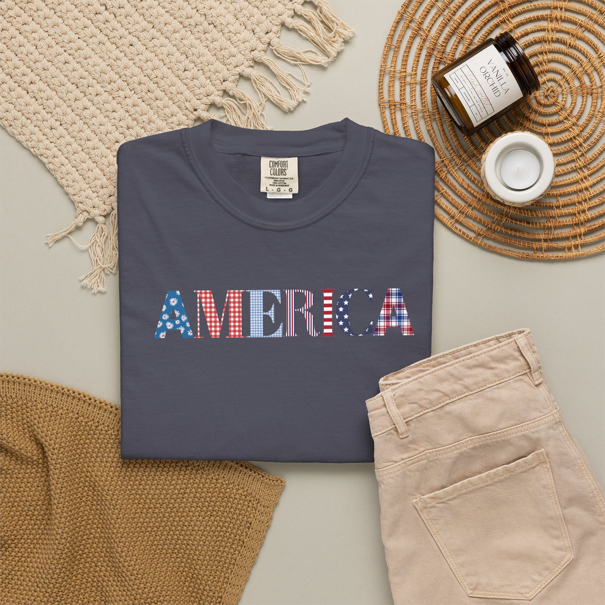 America Patriotic T-Shirt — Stars & Stripes Graphic Tee