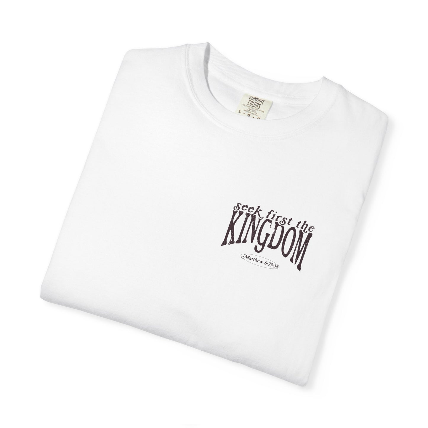 Seek First the Kingdom T-Shirt — Floral Faith Graphic Tee