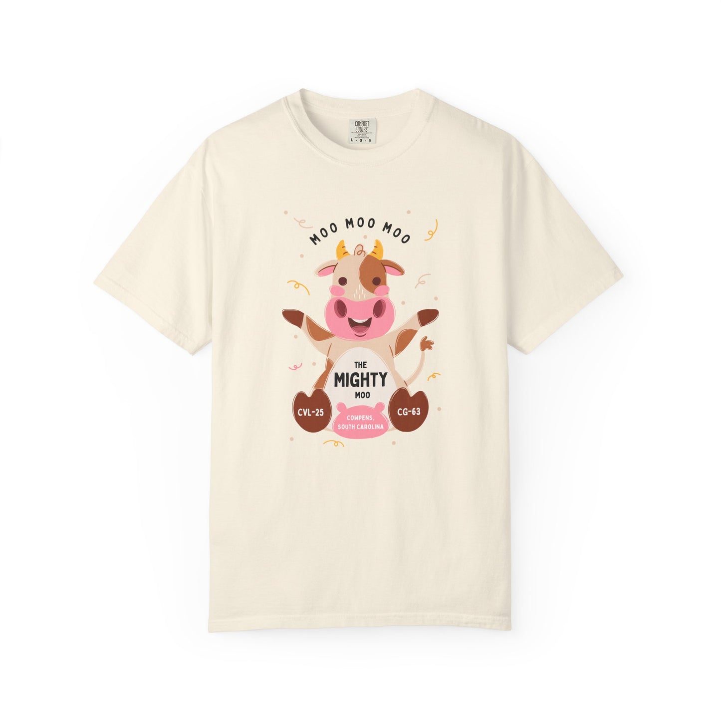 Mighty Moo Cow Graphic T-Shirt — Cute Farm Animal Tee