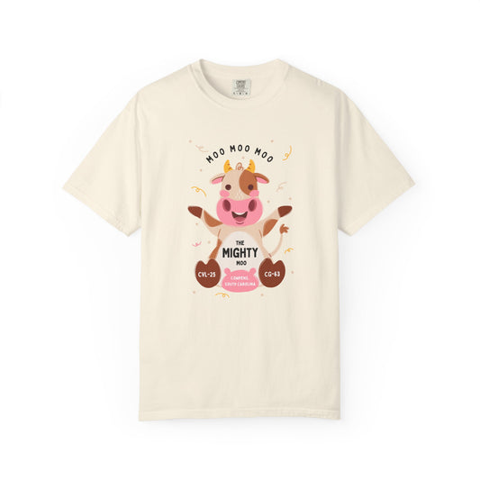 Mighty Moo Cow Graphic T-Shirt — Cute Farm Animal Tee