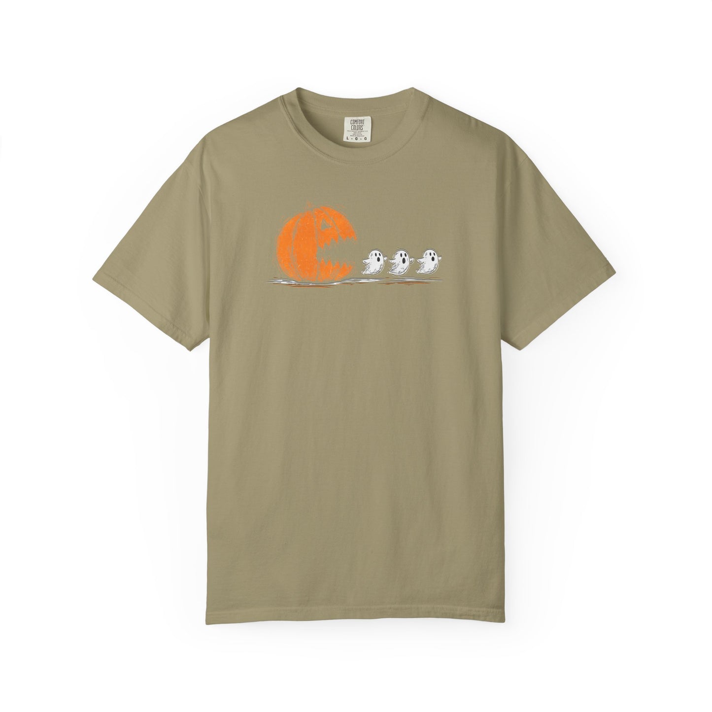 Halloween "Pac Man: Pumpkin Ghosts T-Shirt — Cute Trio Spooky Tee