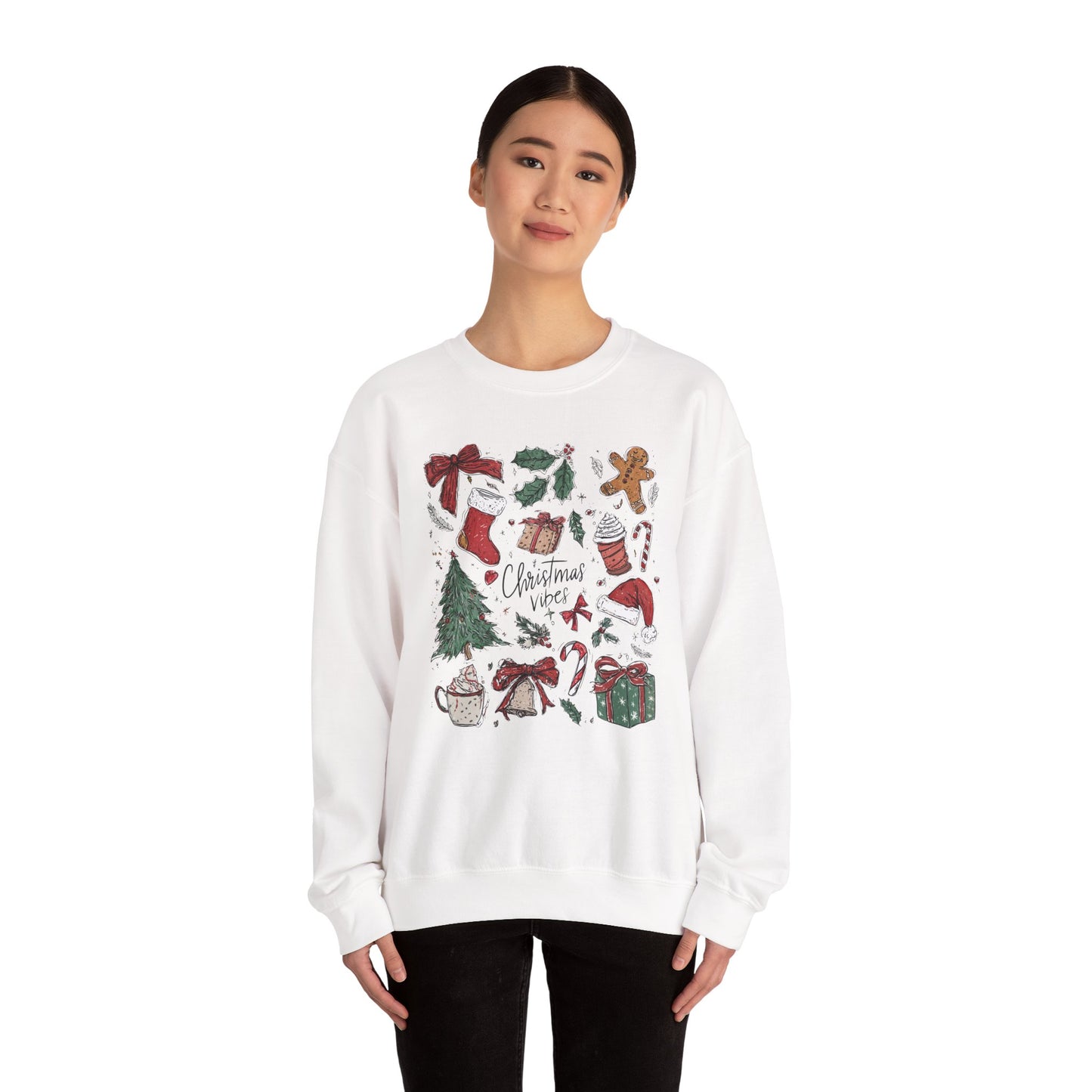 Christmas Doodles Crewneck Sweatshirt