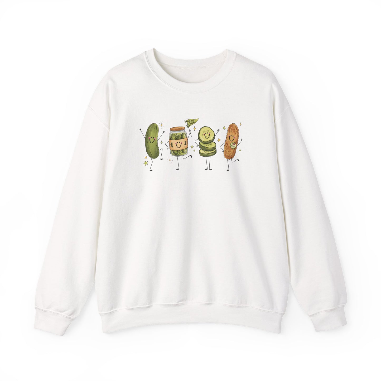 Pickle Friends Crewneck Sweatshirt — Pickle Lover Graphic