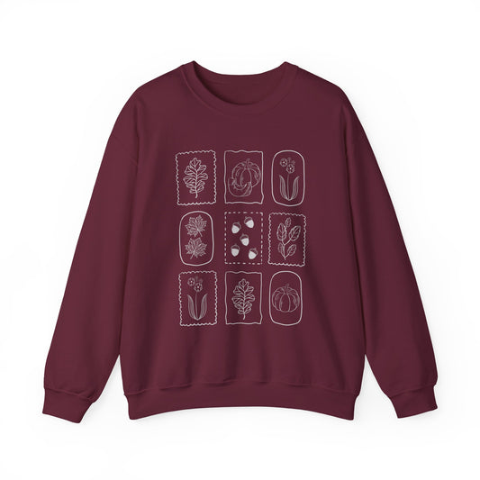 Fall Stamps Crewneck Sweatshirt