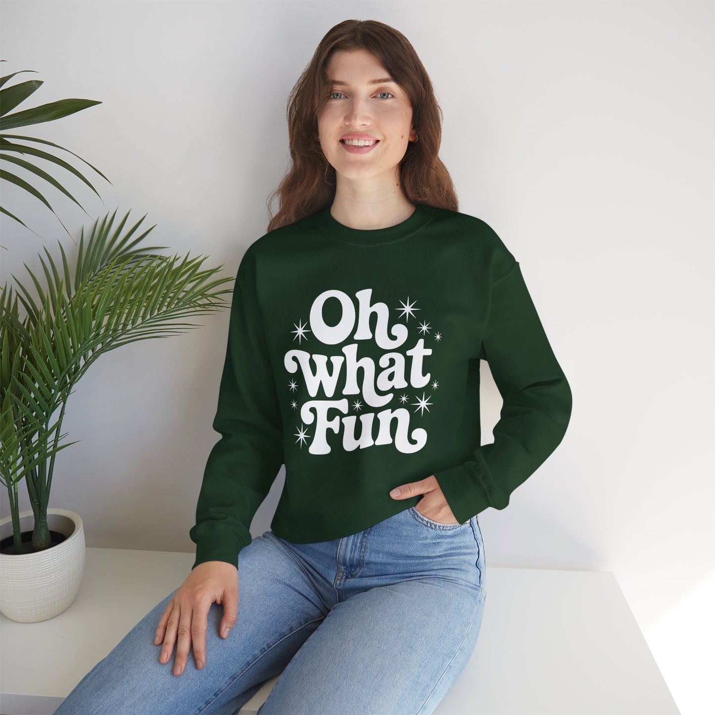 Oh What Fun Christmas Crewneck Sweatshirt