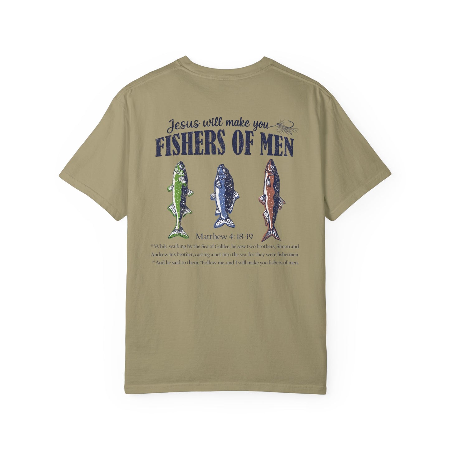 Fishers of Men T-Shirt — Christian Fishing Graphic Tee (Matthew 4:18-19)