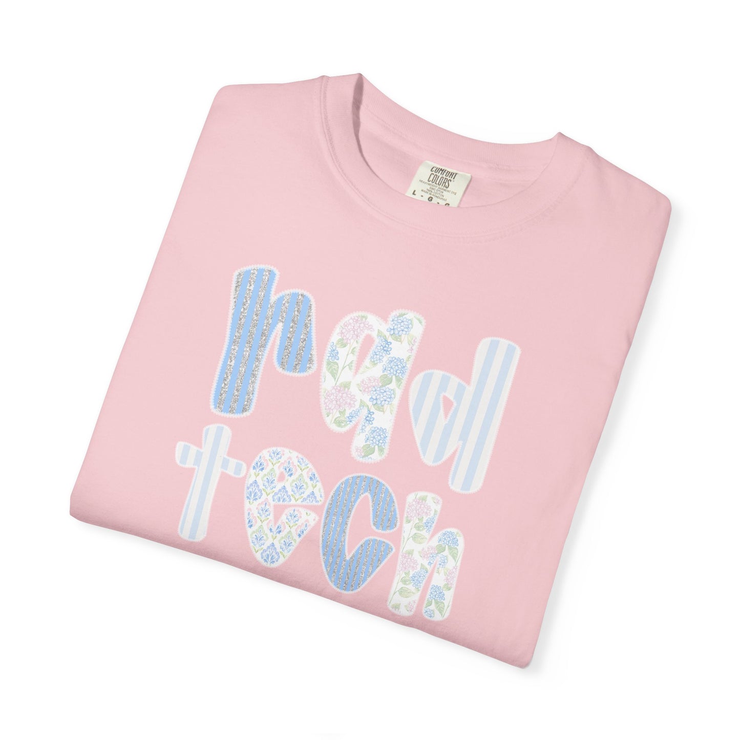 Rad Tech T-Shirt — Retro Floral 'rad tech' Graphic Tee for Radiologic Technologists