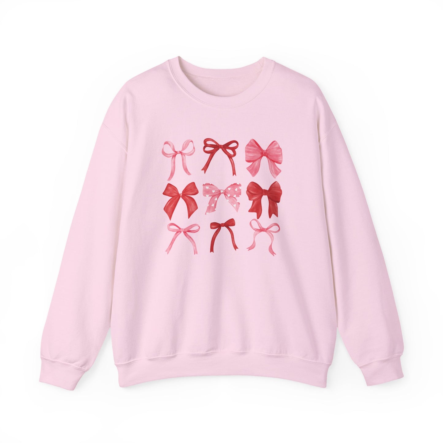 Bow Pattern Crewneck Sweatshirt