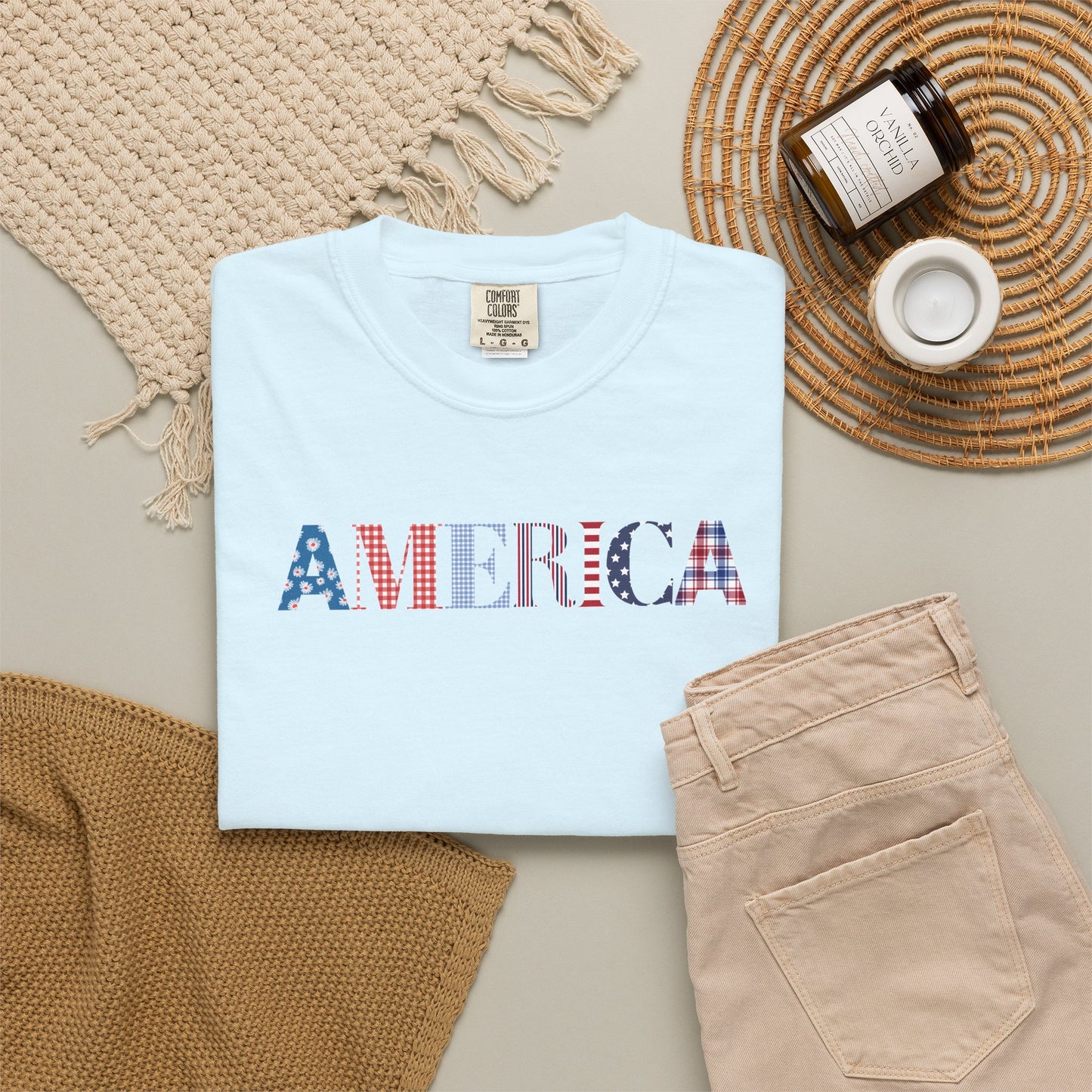 America Patriotic T-Shirt — Stars & Stripes Graphic Tee