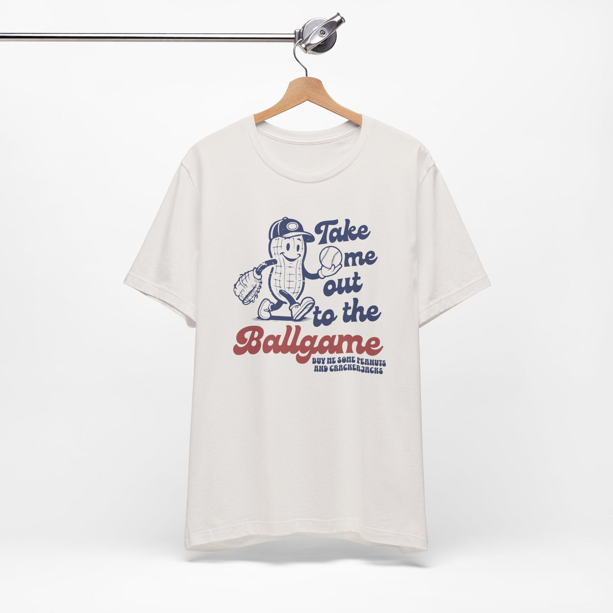 Baseball Tee — "Take Me Out to the Ballgame" Vintage Mascot T-Shirt