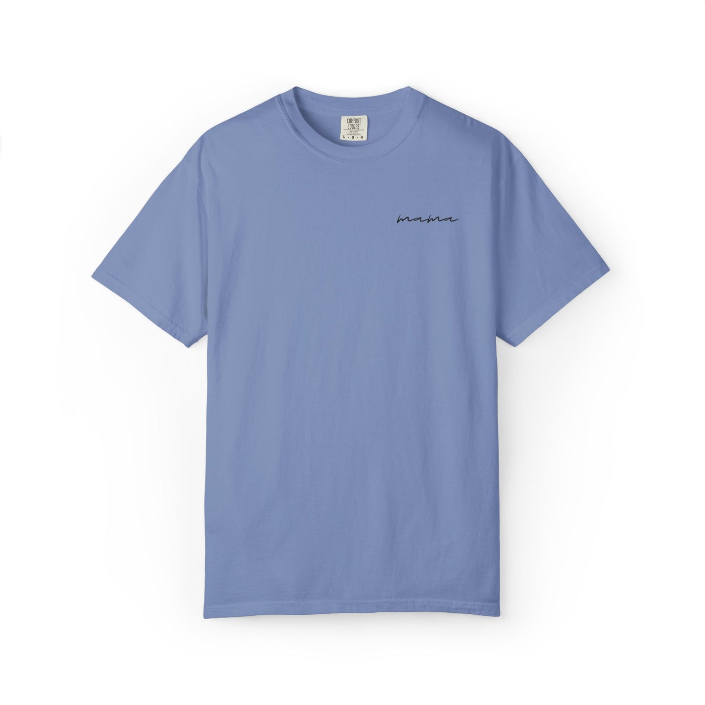 Mama Script Tee — Minimalist Embroidered "Mama" T-Shirt