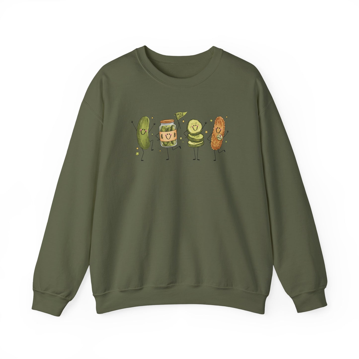 Pickle Friends Crewneck Sweatshirt — Pickle Lover Graphic