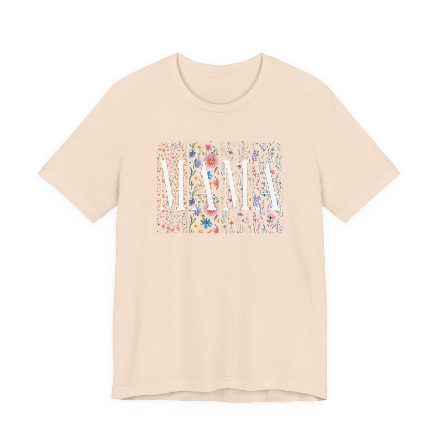 Mama Floral Tee — Soft Pink Mother’s Day Shirt with Floral Typography