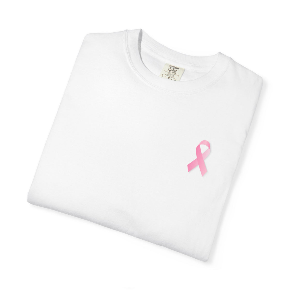 Breast Cancer Awareness T-Shirt — "No One Fights Alone" Flag Tee