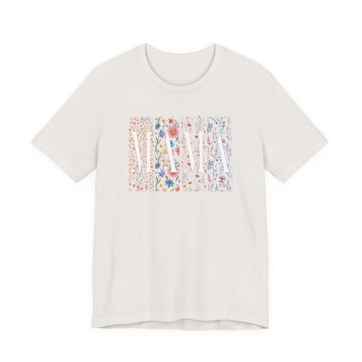 Mama Floral Tee — Soft Pink Mother’s Day Shirt with Floral Typography