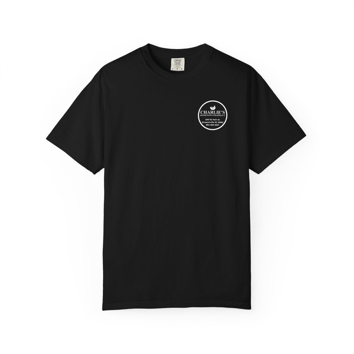 Pharmacy Logo T-Shirt — Charlie’s Hometown Pharmacy Logo Tee