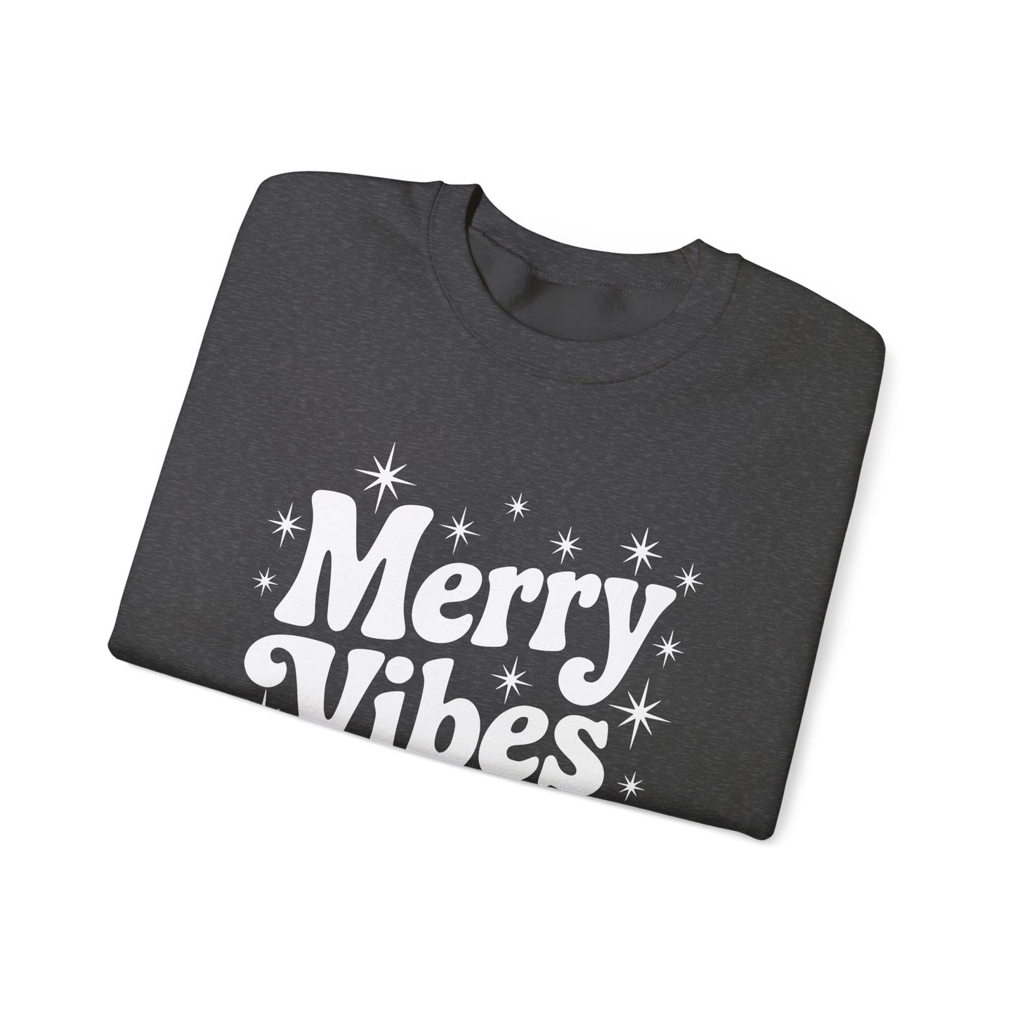 Merry Vibes Christmas Crewneck Sweatshirt