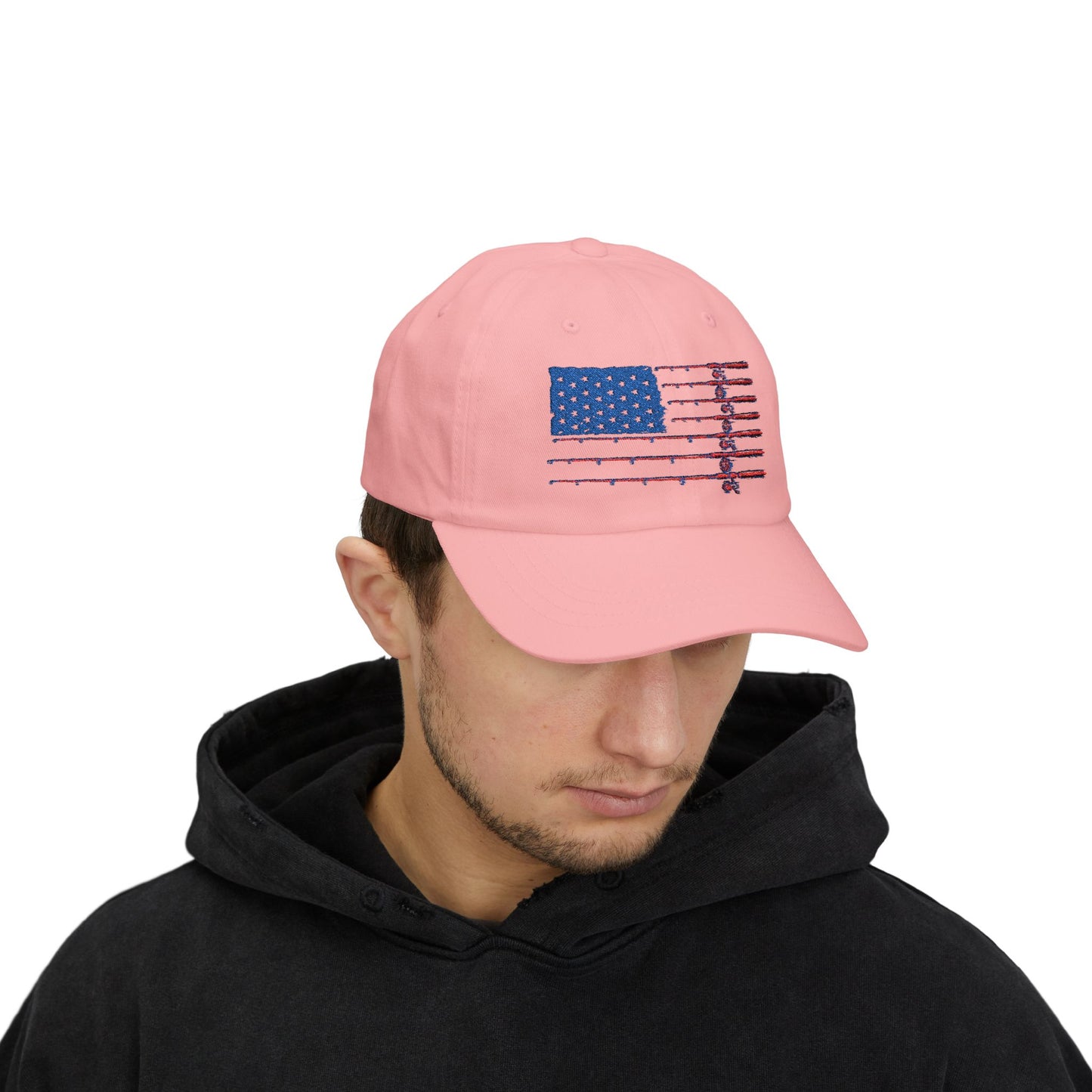 Dad Cap — Distressed American Flag Embroidered Baseball Hat