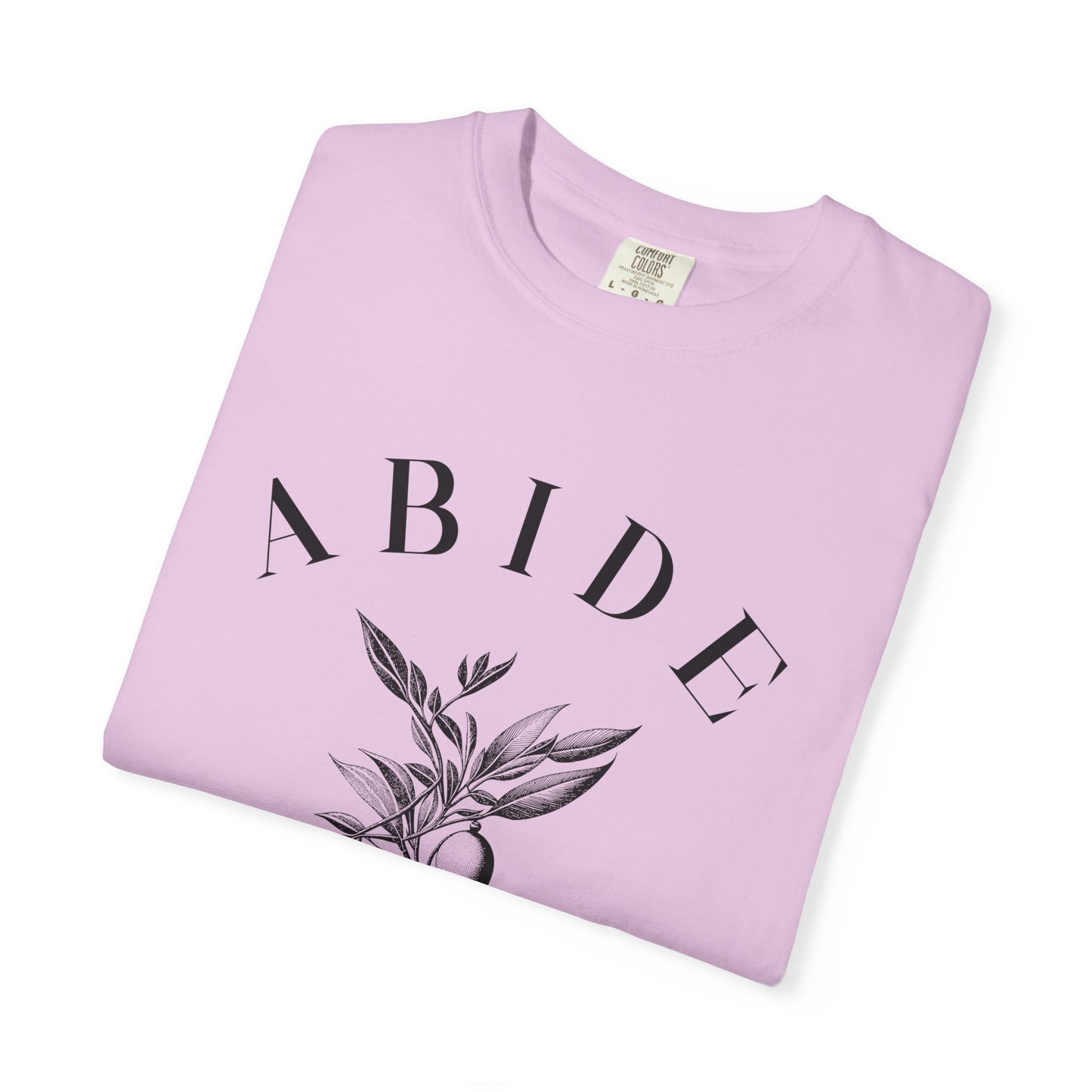 Abide Floral Tee — John 15 Inspirational T-Shirt