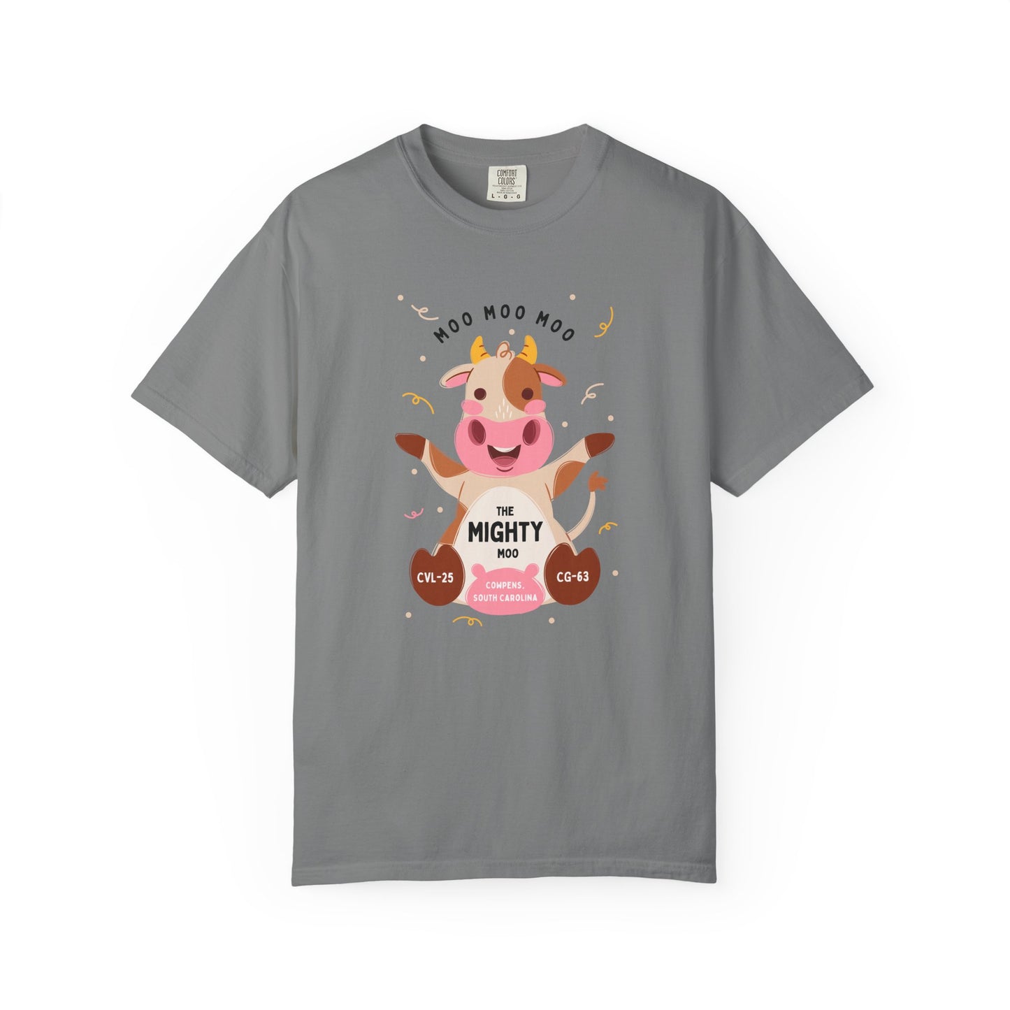 Mighty Moo Cow Graphic T-Shirt — Cute Farm Animal Tee