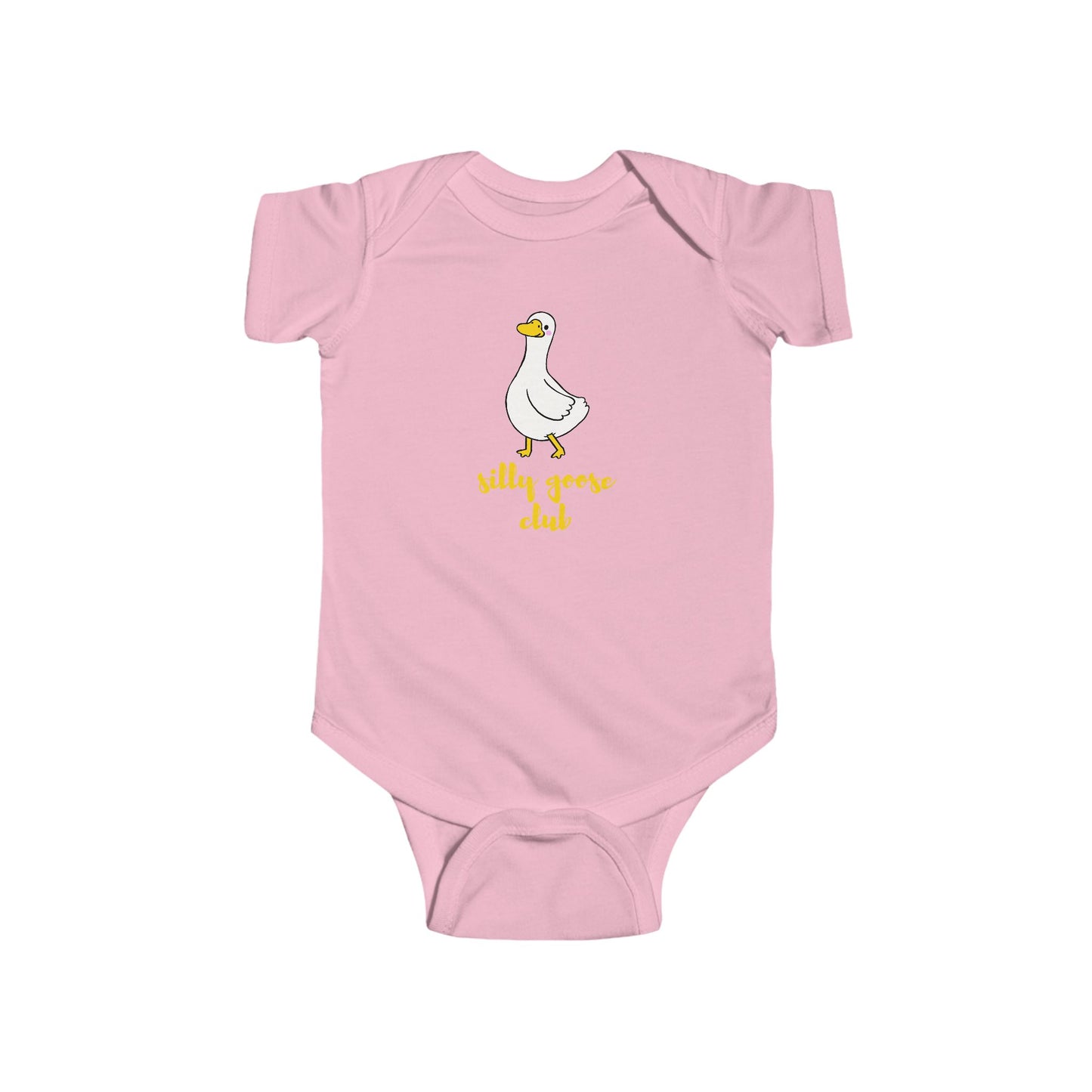 Baby Bodysuit — "Silly Goose Club" Cute Goose Infant One-Piece