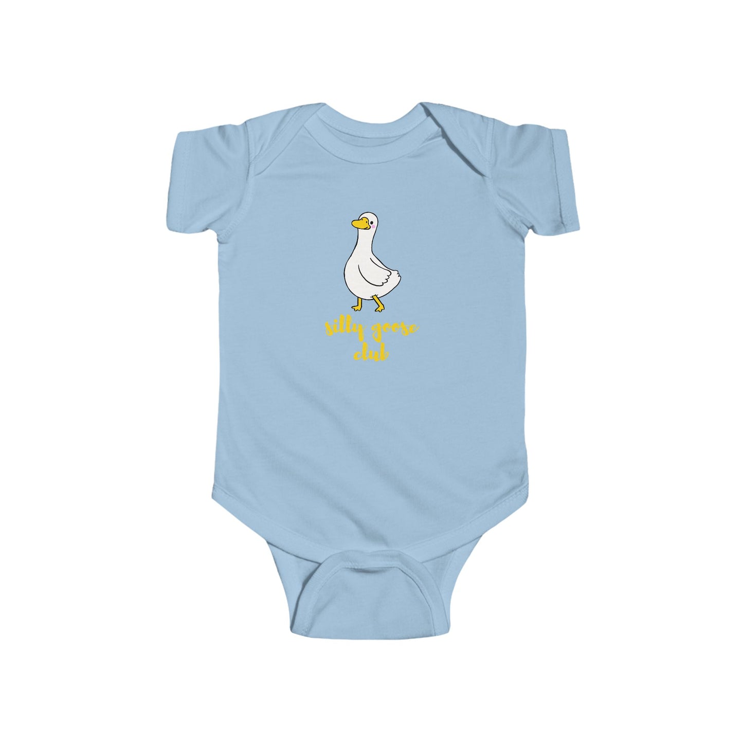 Baby Bodysuit — "Silly Goose Club" Cute Goose Infant One-Piece