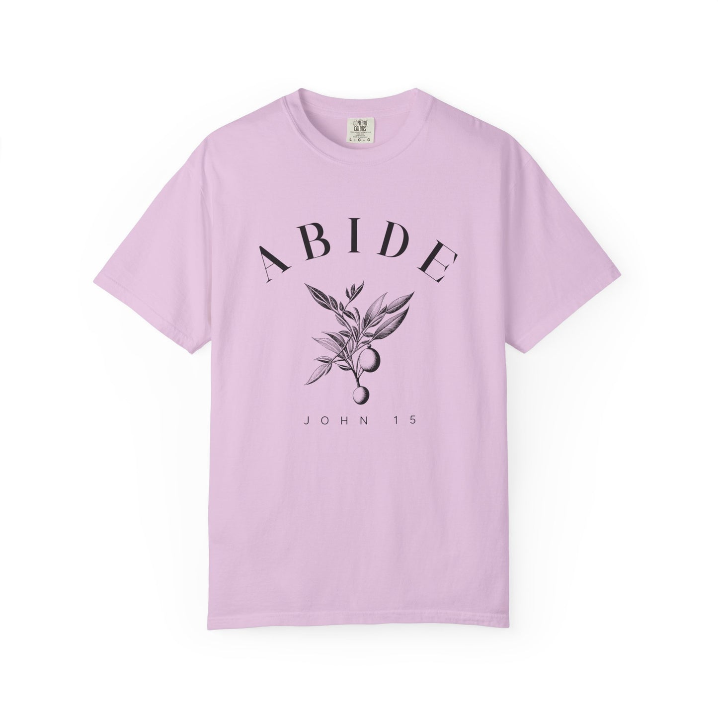 Abide Floral Tee — John 15 Inspirational T-Shirt