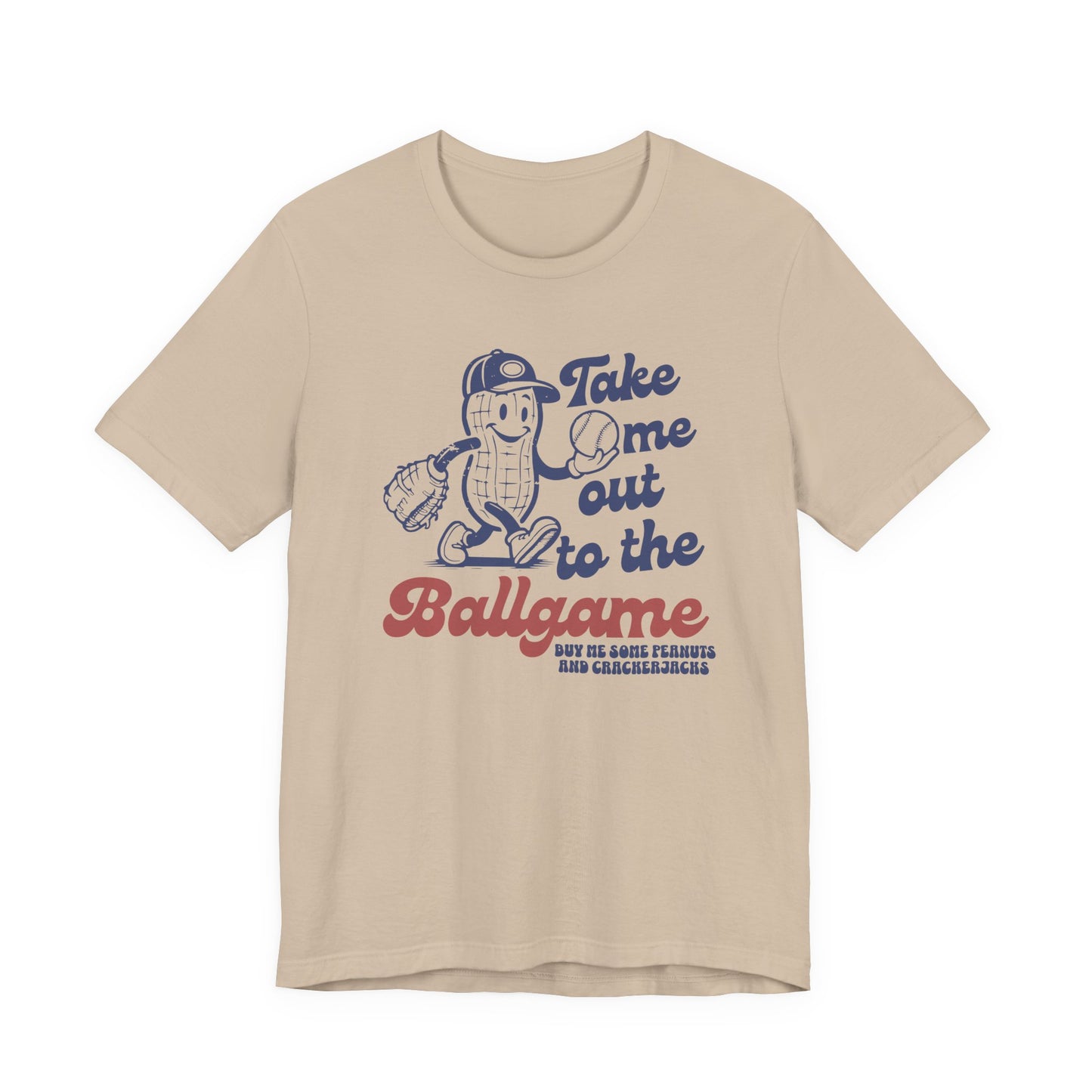 Baseball Tee — "Take Me Out to the Ballgame" Vintage Mascot T-Shirt