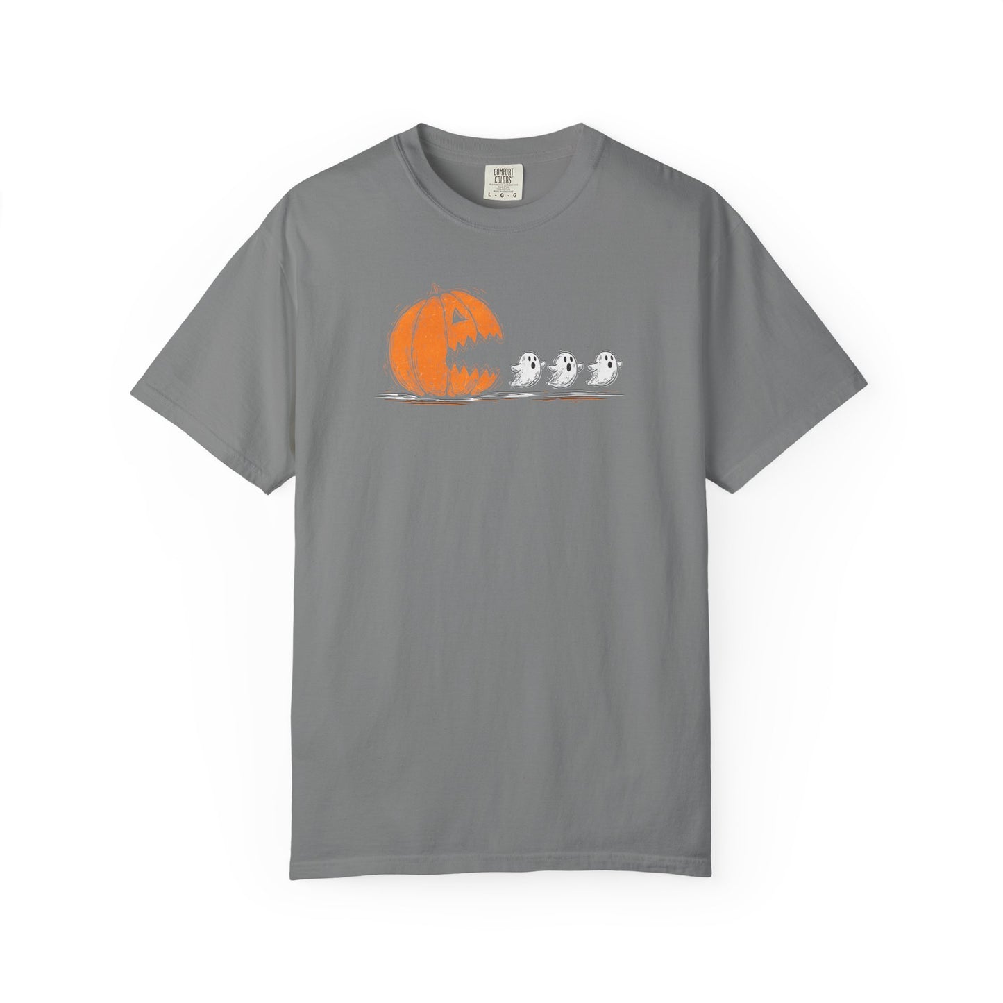 Halloween "Pac Man: Pumpkin Ghosts T-Shirt — Cute Trio Spooky Tee
