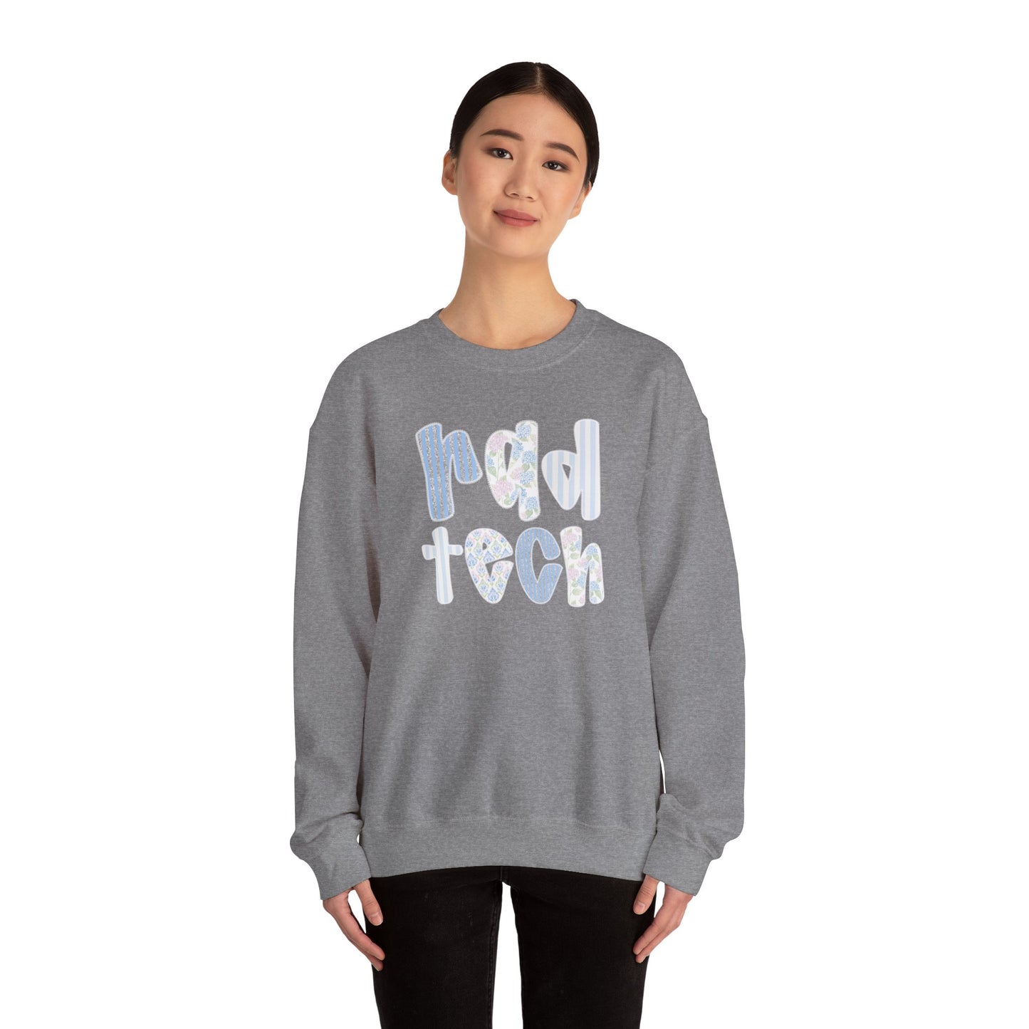 Rad Tech Crewneck Sweatshirt — Pastel Floral