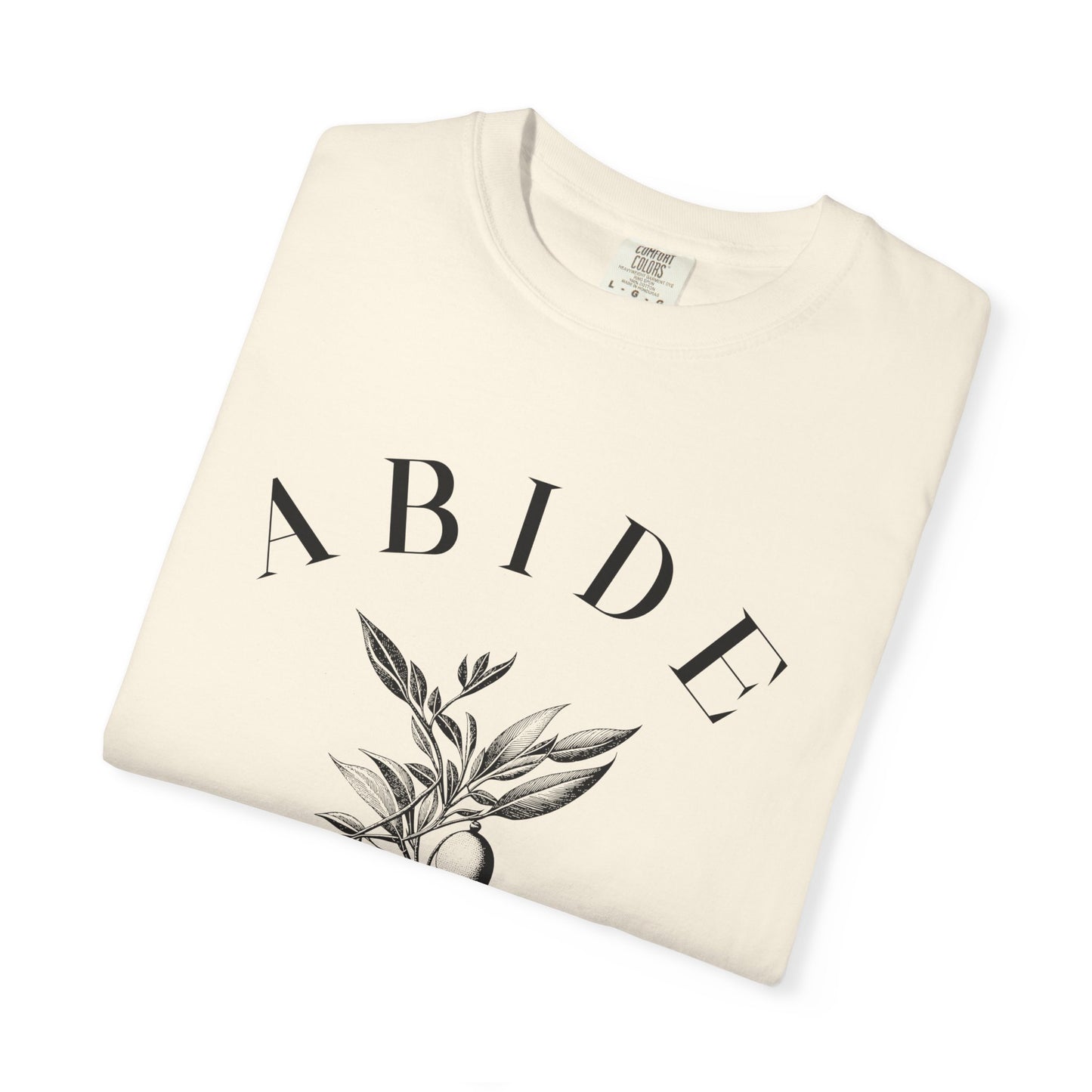 Abide Floral Tee — John 15 Inspirational T-Shirt