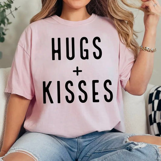 Hugs + Kisses Comfort Colors Tee