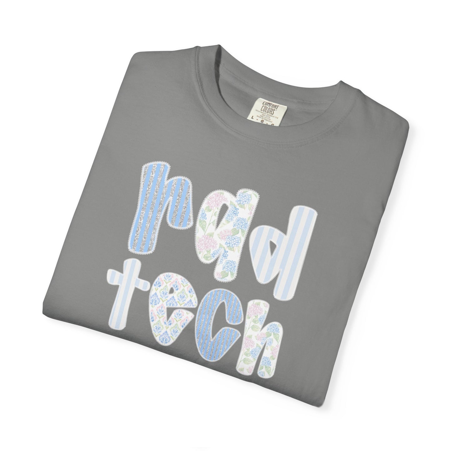 Rad Tech T-Shirt — Retro Floral 'rad tech' Graphic Tee for Radiologic Technologists