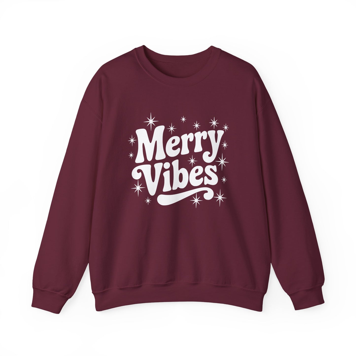 Merry Vibes Christmas Crewneck Sweatshirt