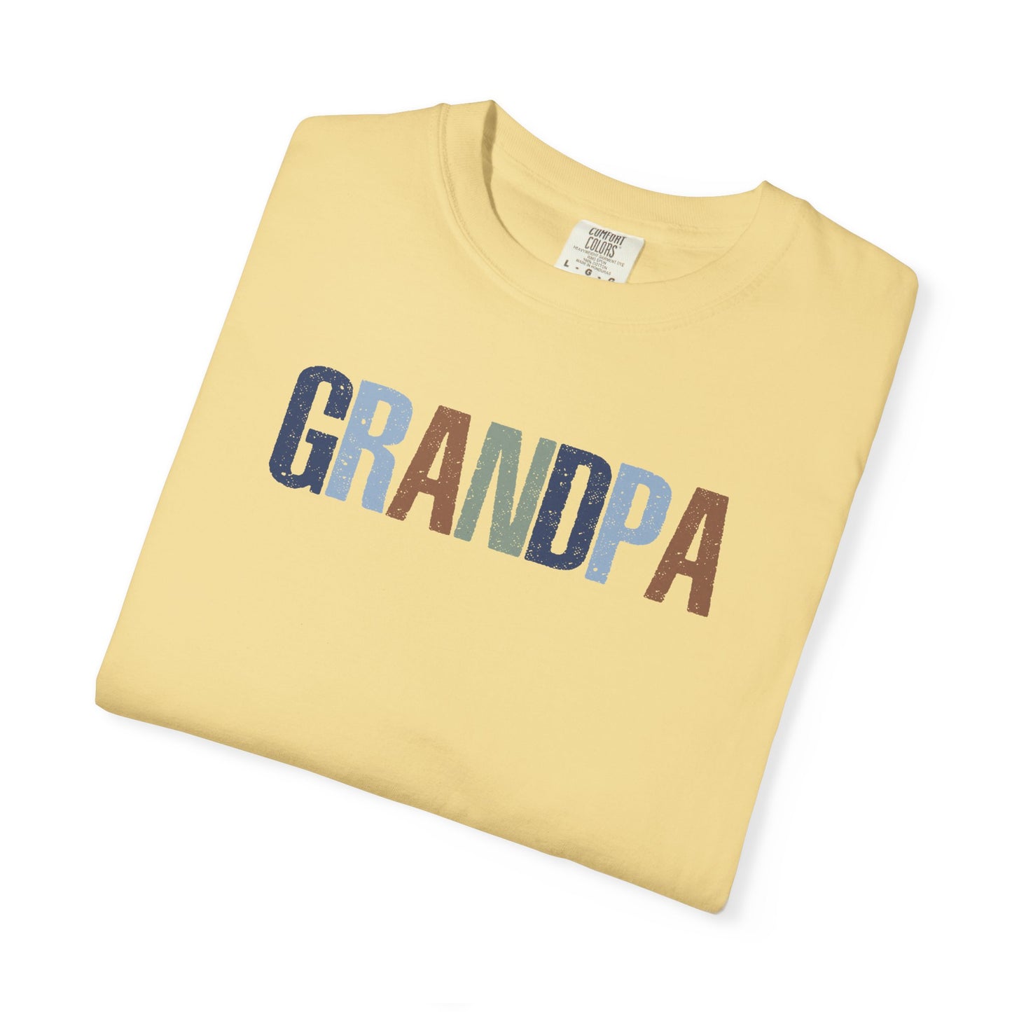 Grandpa Vintage Lettering T-Shirt — Comfortable Dad/Grandparent Gift for Father's Day