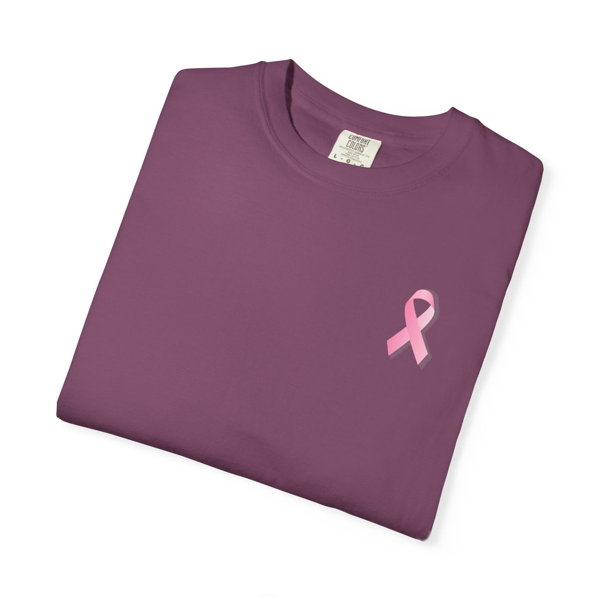 Breast Cancer Awareness T-Shirt — "No One Fights Alone" Flag Tee