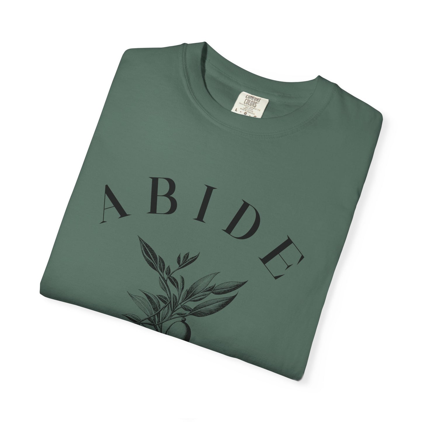 Abide Floral Tee — John 15 Inspirational T-Shirt