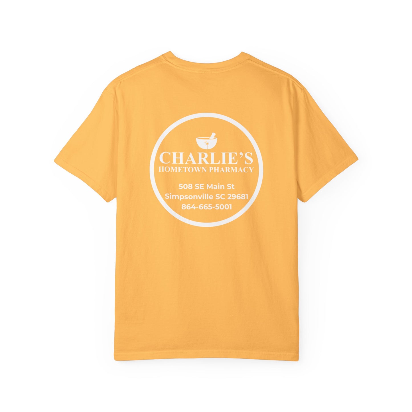 Pharmacy Logo T-Shirt — Charlie’s Hometown Pharmacy Logo Tee