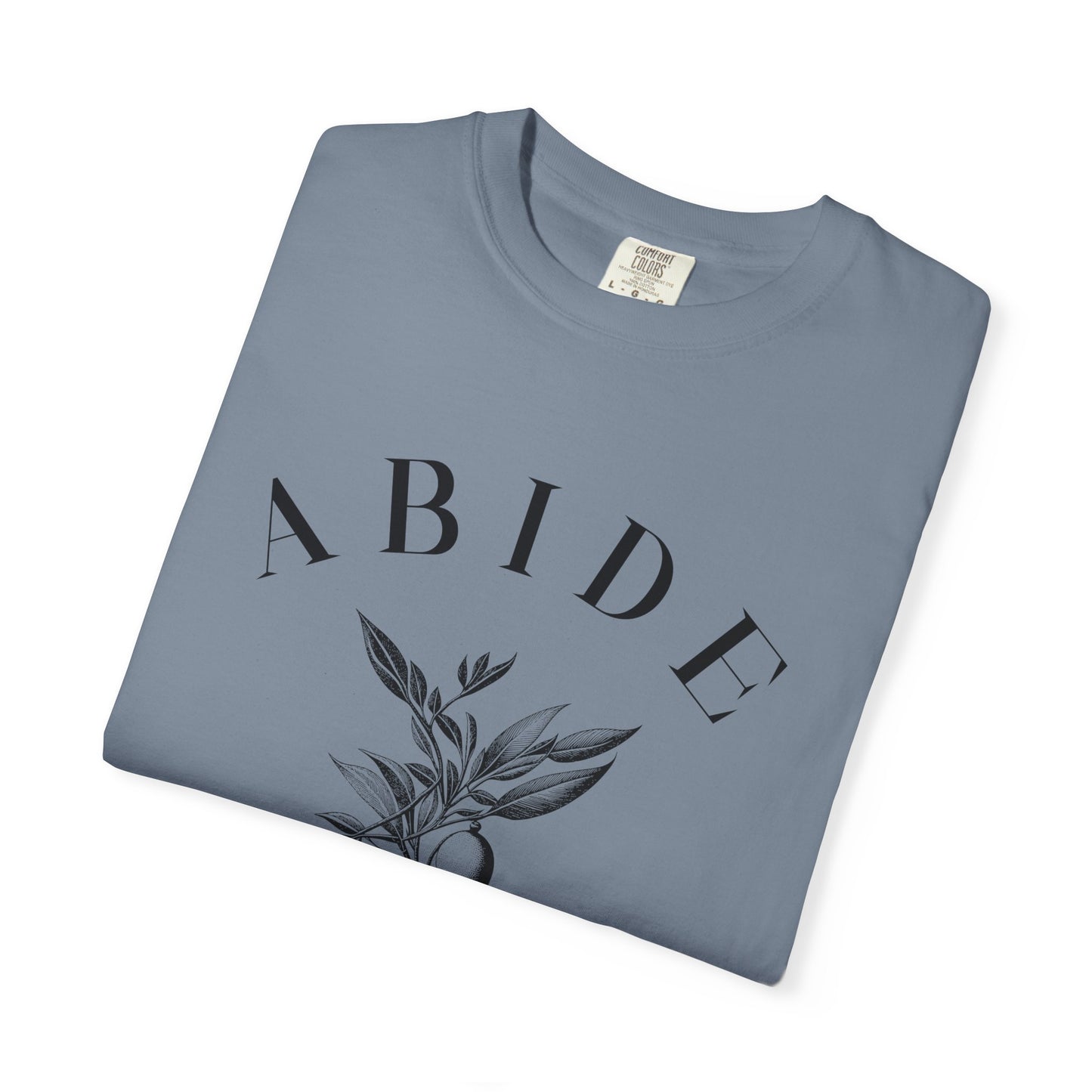 Abide Floral Tee — John 15 Inspirational T-Shirt