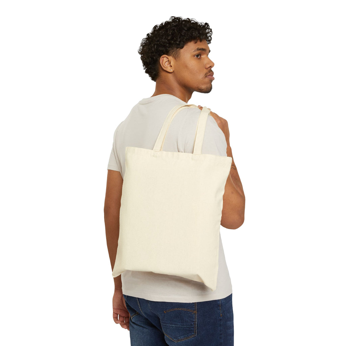 Autumn Goose Canvas Tote Bag — Fall Pumpkin & Floral Market Bag