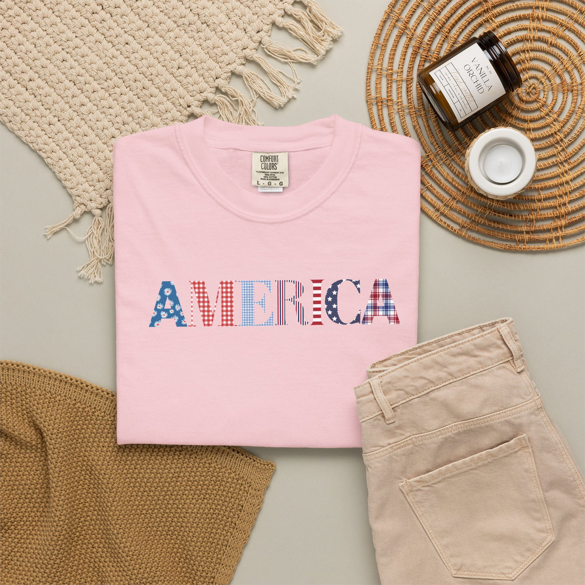 America Patriotic T-Shirt — Stars & Stripes Graphic Tee